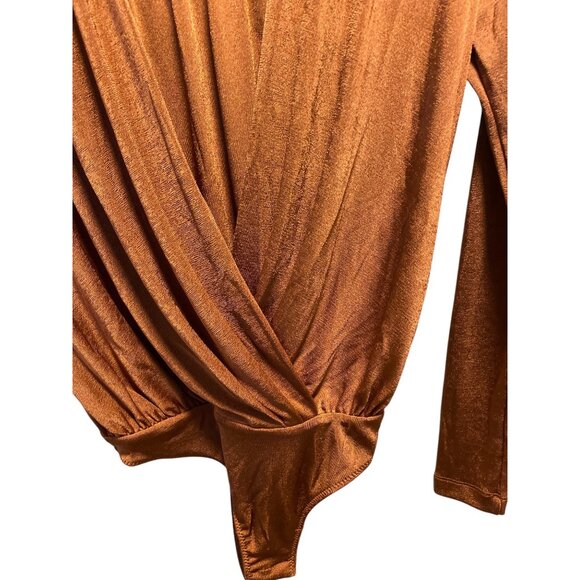 Free People Turnt Thong Bodysuit Rust Size XS Revolve Neutral Minimalist Boho - Picture 8 of 14